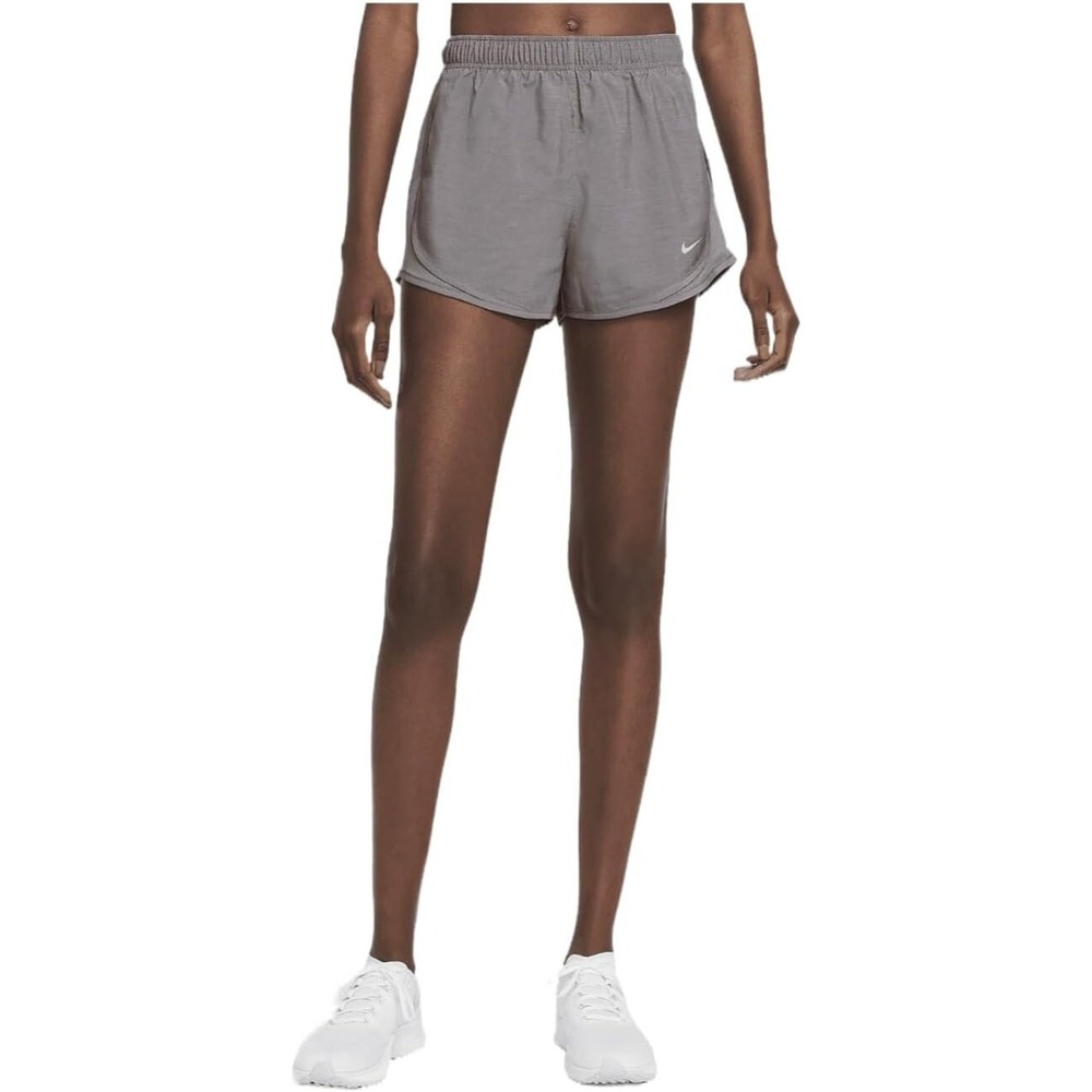 Nike Running Shorts Womens Dri FIT Tempo Brief Lined Gunsmoke Grey Medium M